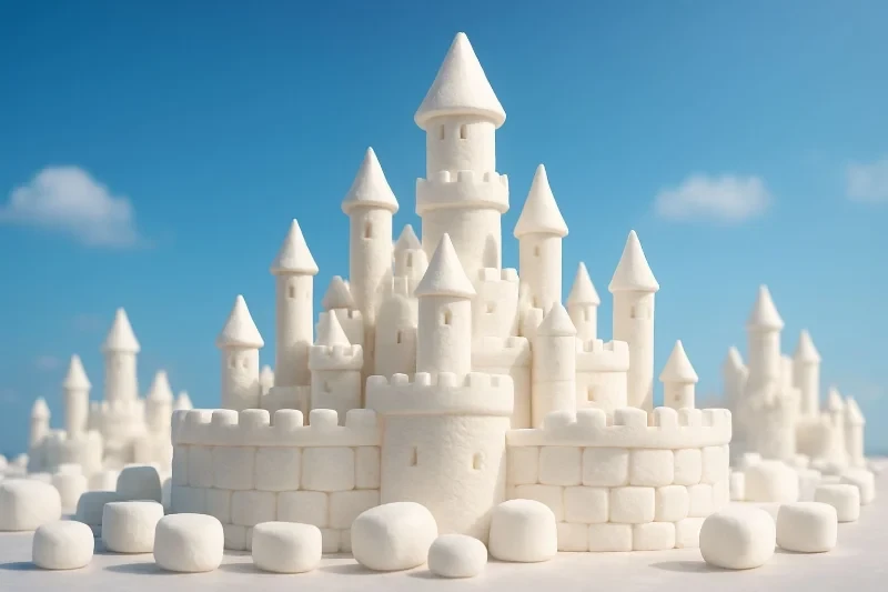 I built marshmallow castles in Google new AI world generator