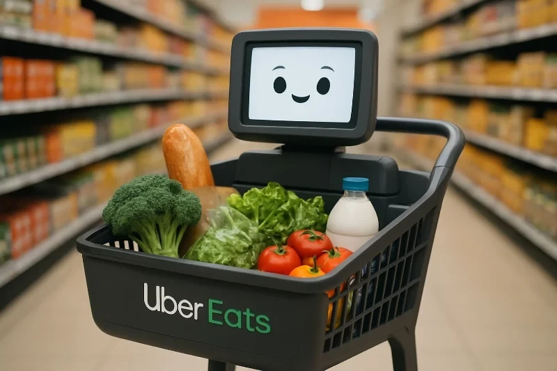 Uber Eats Introduces AI Cart Assistant for Grocery